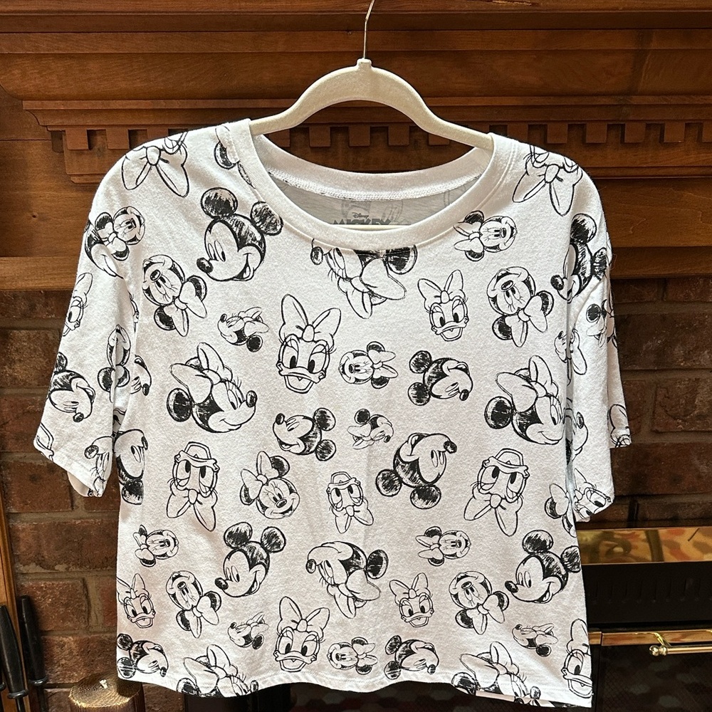 Disney Kids Minnie and Mickey Black and White Tee